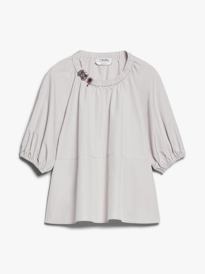 Blusa in popeline di cotone